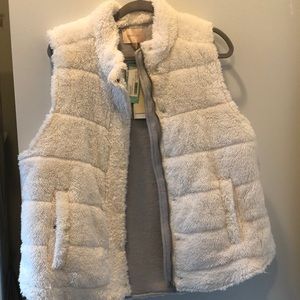 Shearling Puffer Vest